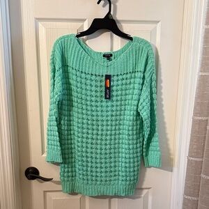 Apt. 9 Light Green Crew Neck Sweater-NWT